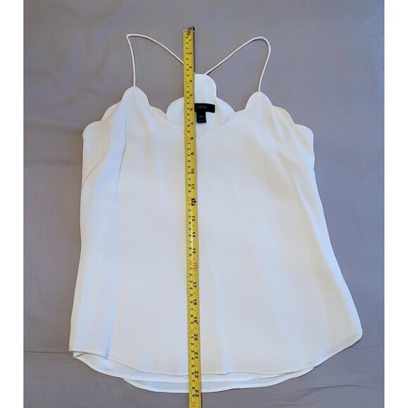 NWOT J. Crew Silk Carrie Camisole in White (P00) - Picture 7 of 13